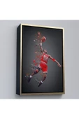 Trezon Ahşap Çerçeveli Michael Jordan Tablo-7730 thumbnail 2