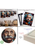 Trezon Ahşap Çerçeveli Albert Einstein Tablo-7827 thumbnail 5