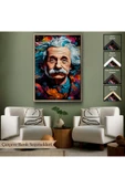 Trezon Ahşap Çerçeveli Albert Einstein Tablo-7827 thumbnail 6