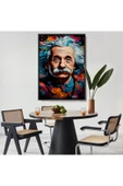 Trezon Ahşap Çerçeveli Albert Einstein Tablo-7827 thumbnail 8