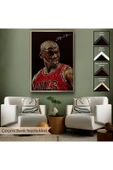 Trezon Ahşap Çerçeveli Michael Jordan Tablo-7739 thumbnail 6