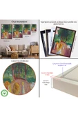 Trezon Ahşap Çerçeveli Edvard Munch - Parkta Flört Tablosu-7303 thumbnail 5