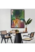Trezon Ahşap Çerçeveli Edvard Munch - Parkta Flört Tablosu-7303 thumbnail 8