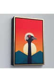 Trezon Ahşap Çerçeveli Minimal Devekuşu Tablo-7652 thumbnail 1