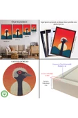 Trezon Ahşap Çerçeveli Minimal Devekuşu Tablo-7652 thumbnail 5