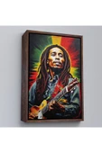 Trezon Ahşap Çerçeveli Bob Marley Tablosu-7863 thumbnail 2