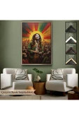 Trezon Ahşap Çerçeveli Bob Marley Tablosu-7744 thumbnail 6