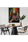 Trezon Ahşap Çerçeveli Bob Marley Tablosu-7863 thumbnail 8