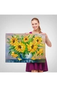 Trezon Vazodaki Ayçiçekleri Duvar Tablosu-1237 thumbnail 4