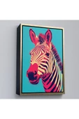 Trezon Ahşap Çerçeveli Zebra Tablosu-7642 thumbnail 3