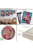 Trezon Ahşap Çerçeveli Zebra Tablosu-7642 thumbnail 5