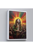 Trezon Ahşap Çerçeveli Bob Marley Tablosu-7744 thumbnail 4