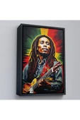 Trezon Ahşap Çerçeveli Bob Marley Tablosu-7863 thumbnail 1