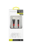 Auris 3.4 Iphone Lightning 1.2m Extra Güçlü Işıklı Usb Kablo Ars-cb25 thumbnail 2