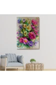 Trezon Renkli Çiçekler Duvar Tablosu-5993 thumbnail 7