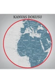 Trezon Dünya Haritası Dekoratif Kanvas Tablo 1109 thumbnail 7