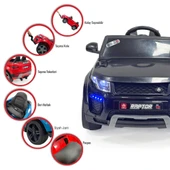Raptor GT 12 Volt Uzaktan Kumandalı MP3 Bluetooth Destekli Otomatik Fren Sistemli Çocuk Akülü Araba thumbnail 2
