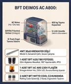 BFT Deimos AC A800 Yanakayar Bahçe Garaj Kapı Motor Seti thumbnail 2