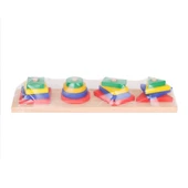 KR006 Woodoy Renkli Geometrik Şekiller -Karsan  Oyuncak thumbnail 2