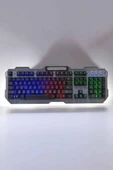 Klavyesi Q Klavye Rgb Işıklı Mouse Hediyeli thumbnail 2