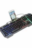 Işıklı  Q Klavye Mouse Seti Siyah   Klavye thumbnail 4