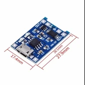 TP4056 Micro USB Korumalı Lipo 18650 Pil Şarj Devresi thumbnail 5