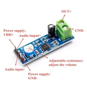 LM386 5-12V Ses Amplifikatör Modülü thumbnail 5