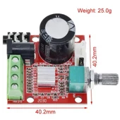 PAM8610 2x15W D Sınıfı Stereo Amplifikatör Devresi Modülü thumbnail 4