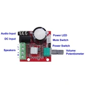 PAM8610 2x15W D Sınıfı Stereo Amplifikatör Devresi Modülü thumbnail 7