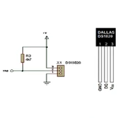 DS1820 PR-35 Sıcaklık Sensörü Entegresi thumbnail 2