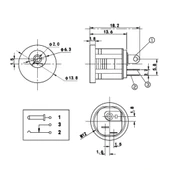 IC-257B DC Jak 2.1mm Geçmeli Tip thumbnail 3