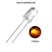Flaşörlü LED Sarı 2 Bacaklı 5mm thumbnail 1