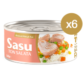 Sasu Basmati Pirinçli Ton Salata 6x160 gr İri Parça thumbnail 2