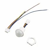 220V Hareket Pır Sensörü - Otomatik Lamba Sensörü 25cm Kablolu thumbnail 2