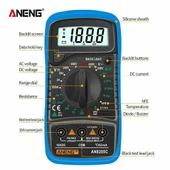 Aneng AN8205C Dijital Multimetre (Mavi) thumbnail 3