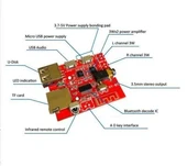 MP3 Kumandalı Bluetooth Amfi Devresi SD Kart + USB thumbnail 2