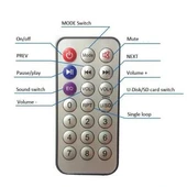 MP3 Kumandalı Bluetooth Amfi Devresi SD Kart + USB thumbnail 4