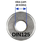 M5 Pul DIN125 Düz Beyaz 1 Adet thumbnail 6