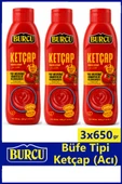 Burcu Ketçap Acı Büfe Tipi 650 gr x 3 Adet thumbnail 1