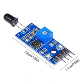 Kızılötesi Ateş Alev Algılama Sensör Modülü 4 Pin thumbnail 3