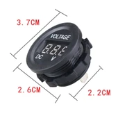 DC 7V-30V Mini LED Voltmetre Panel Tipi - Yeşil Ekran thumbnail 2
