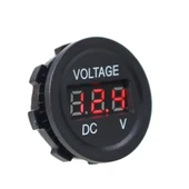 DC 7V-30V Panel Tipi Mini Voltmetre - Kırmızı LED Ekran thumbnail 1