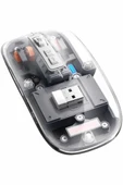 Kablosuz Mouse Fare Şarjlı Bluetooth Wireless Çift Modlu Sessiz thumbnail 2