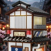 C66019W CADA JAPON SOKAK MANZARASI 1195 PARÇA BLOCK OYUNCAK thumbnail 4