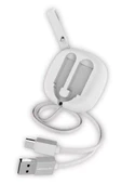Konfulon S79 Micro USB Kablo 20cm-1M 2A - Beyaz thumbnail 1