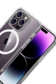 Newface Apple iPhone 16 Pro Max Combo Sert Şeffaf Magsafe Kapak - Şeffaf thumbnail 2