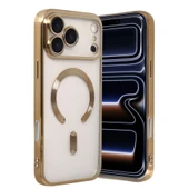 Apple İphone 17 Pro Max Kross Magneticsafe Kapak - Gold thumbnail 1
