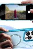 Newface Apple iPhone 16 Live Diamond Magsafe Kapak - Sarı thumbnail 3