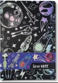 SERVE DEFTER SETI DESENLI UZAY SERISI SIYAH thumbnail 2
