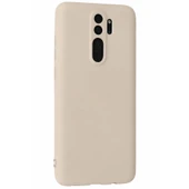 Xiaomi Redmi Note 8 Pro Kılıf First Silikon - Krem thumbnail 2